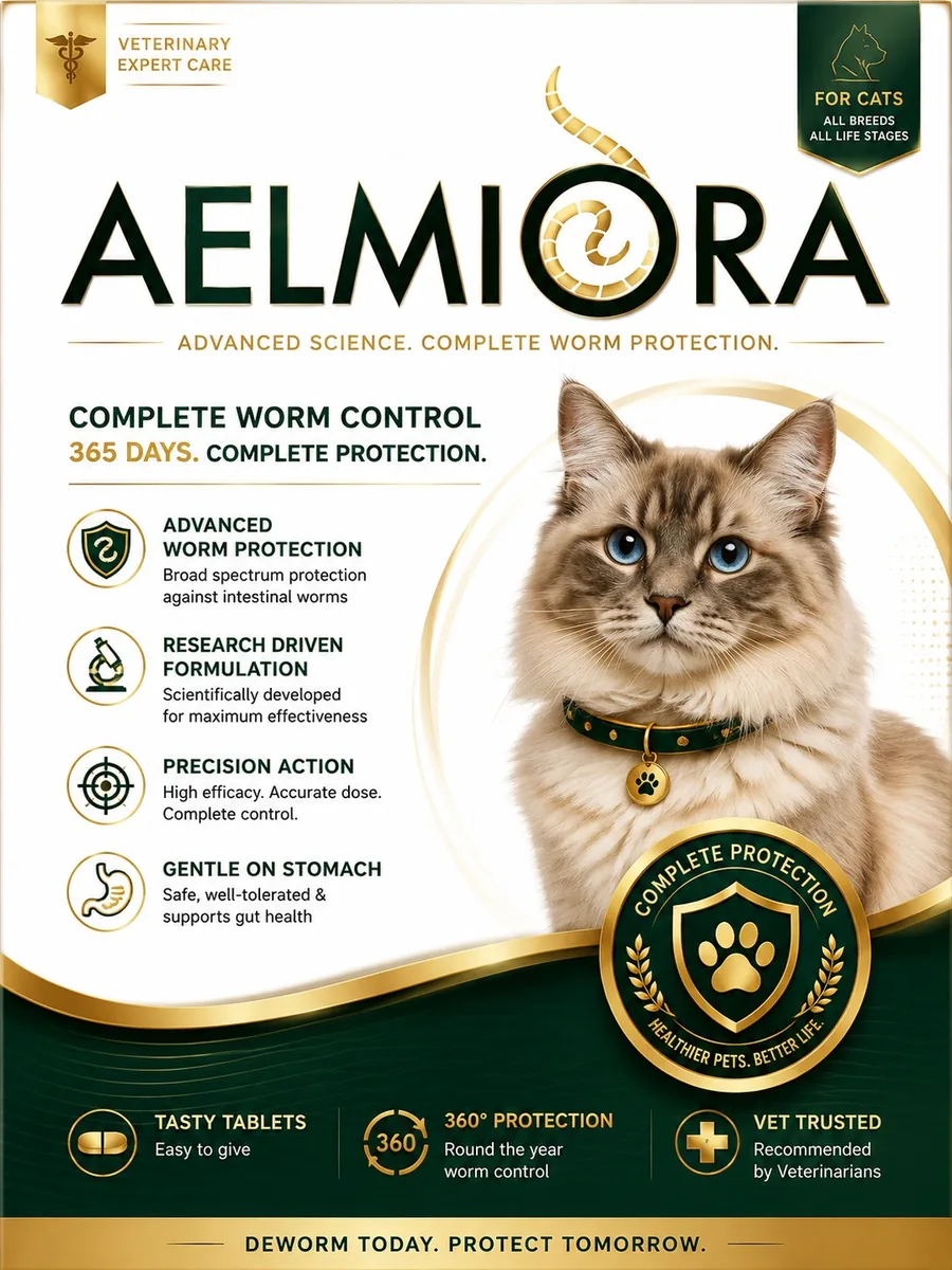 AELMIORA Complete Worm Control pack for cats, all breeds and all life stages